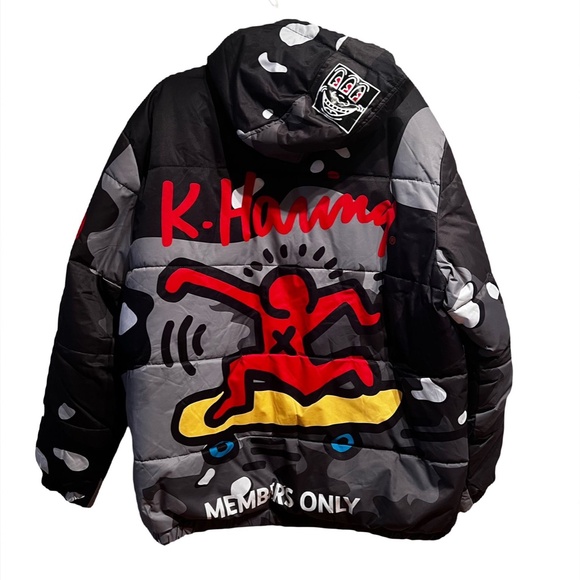 K. Haring x Members Only Puffer Jacket - Picture 2 of 2